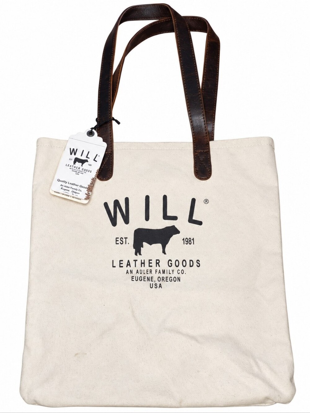 WILL Leather Goods Limited Edition Chicago Collective Market Tote Canvas Leather